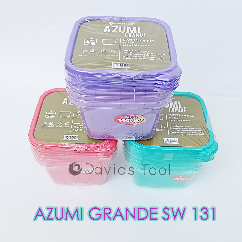 Kotak Makanan Toples Kulkas Set Plastik Food Container Azumi Grande