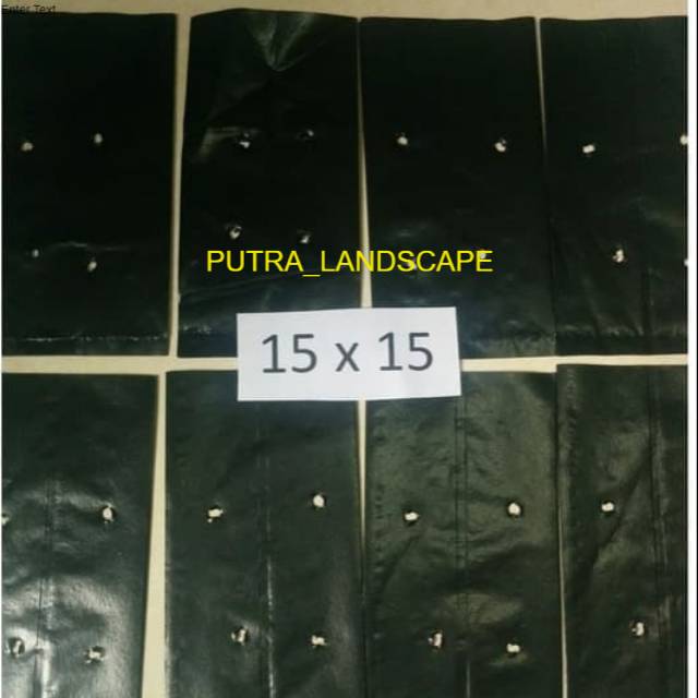 Jual Polybag ukuran 15x15 per 10 lembar-polybag tanaman-plastik polybag
