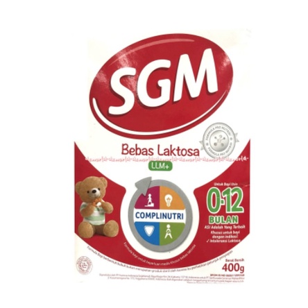 SGM LLM+ Bebas Laktosa 400gr 0-12 Bulan Susu Bayi Formula LLM Hijau