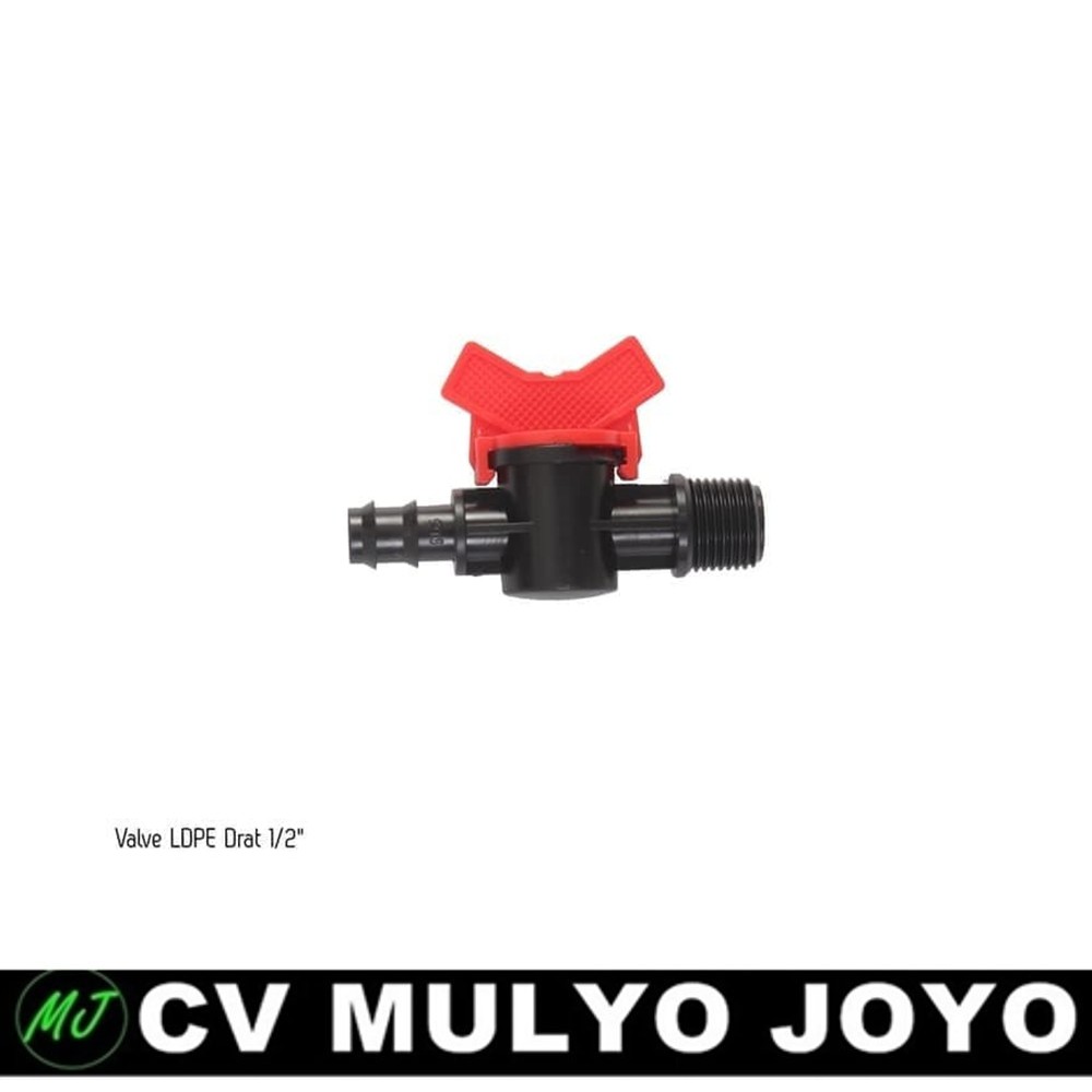 Valve Offtake LDPE Drat 1/2 Keran Selang LDPE 16 Mm