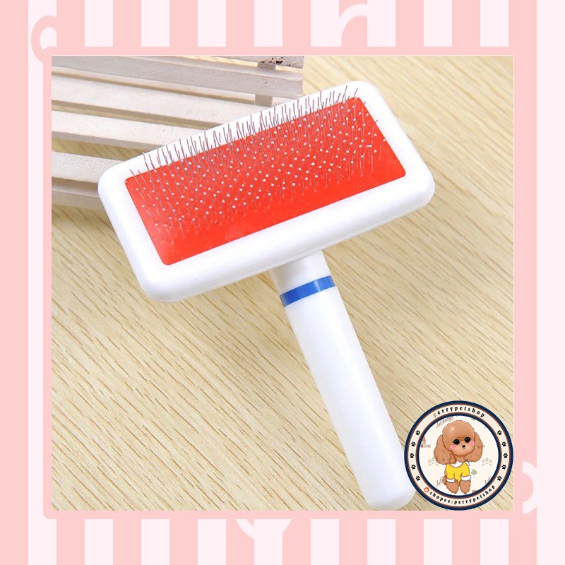 Sisir Anjing dan Kucing Sisir Kawat / Sisir Pijat / Sisir Grooming Dengan Bola Bulat Anjing Kucing