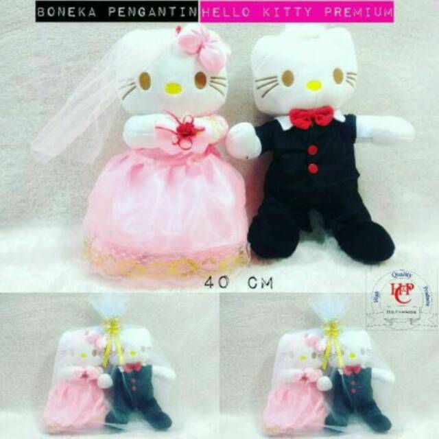 BONEKA WEDDING HELLO.KITTY
