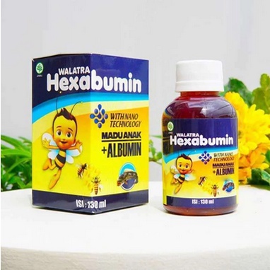 Walatra Hexabumin Madu Anak Penambah Nafsu Makan Bb Naik Drastis Lancarkan Pencernaan Tingkatkan Daya Tahan Tubuh Isi 130 Ml Herbal Original BPOM dan Halal MUI