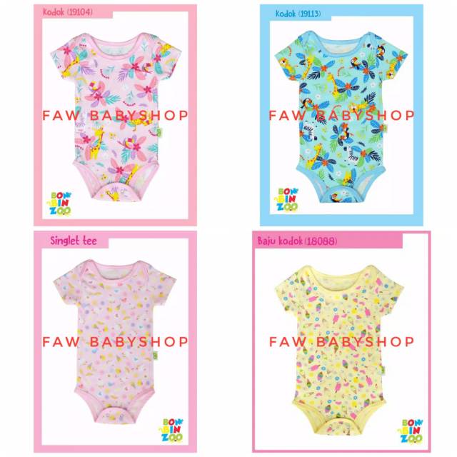 BONBINZOO Jumper Baju Kodok Segitiga Bayi SNI size 0-3/ 3-6/ 6-12 Bulan Bon bin zoo