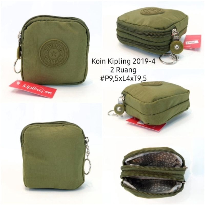 DOMPET KOIN KIPLING POLOS 2019-2 RUANG