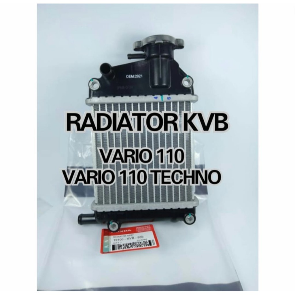 RADIATOR HONDA KVB KUALITAS ASLI ORIGINAL HONDA AHM PRESISI PAS AWET DAN DIJAMIN MANTAP VARIO 110 / RADIATOR VARIO 11 / RADIATOR 110 TECHNO