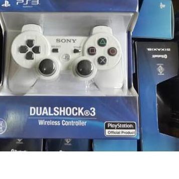 ➴ controller stick stik PS 3 PS3 PC laptop android wireless hitam putih army ➧