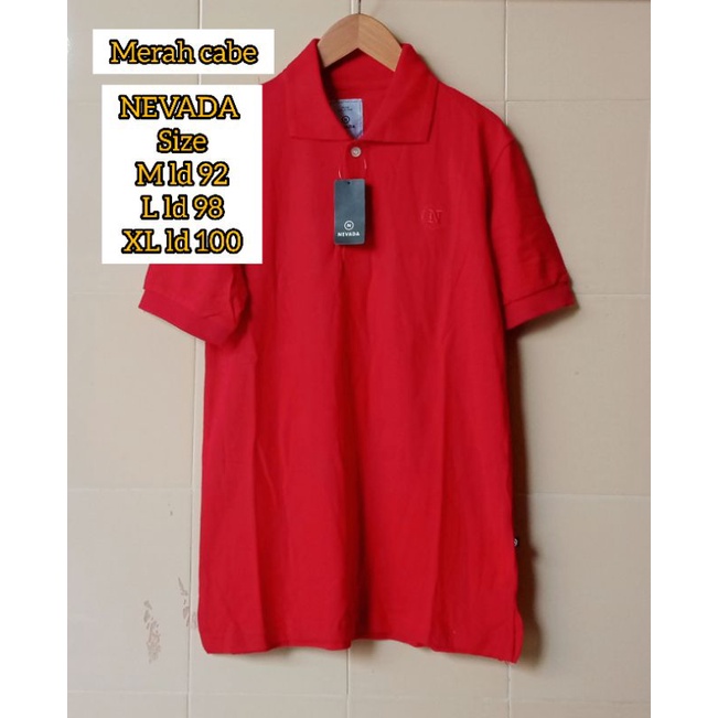 KAOS KERAH NEVADA COWOK DEWASA ORIGINAL