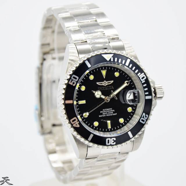 Jam Tangan Pria Invicta 89260B Automatice Silver Rantai Original Swiss Made