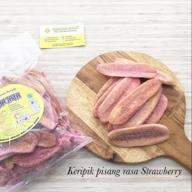 

Keripik pisang strawbery