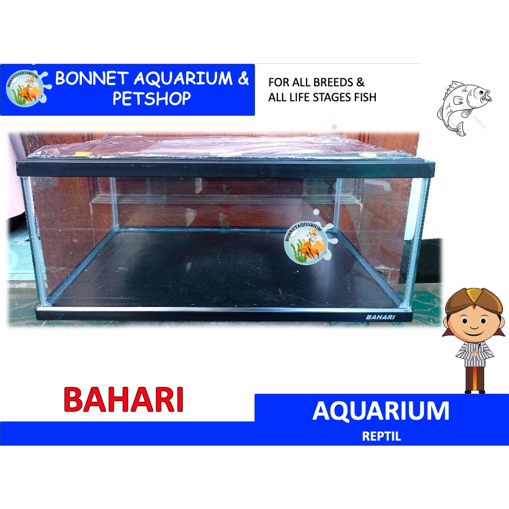 (GOJEK / GRAB ONLY) AQUARIUM REPTIL BAHARI SIZE L / REPTILE L