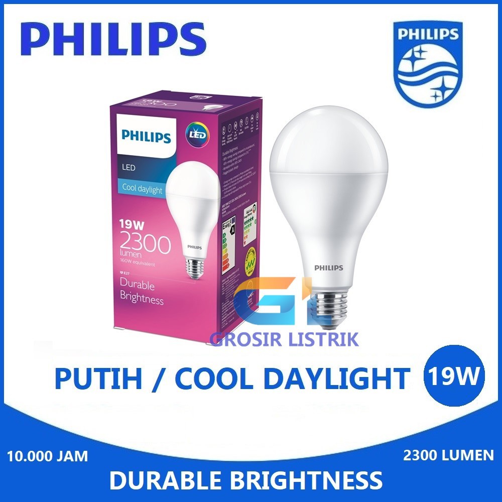 Jual Lampu Philips Led 19w Putih Cool Daylight 6500k 19 Watt 19 W