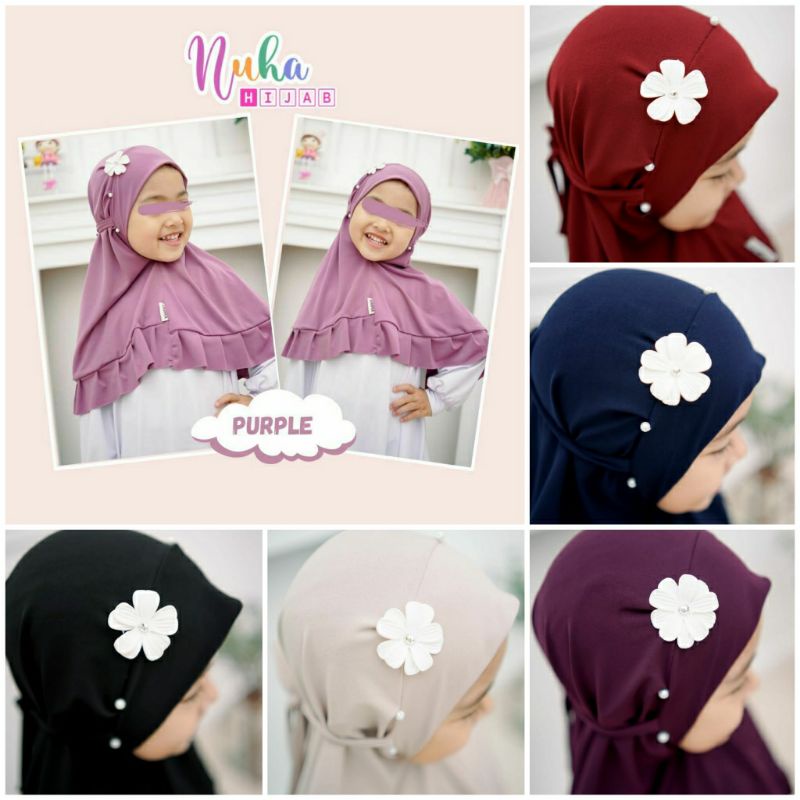 Jilbab Anak Bergo Khimar kids NUHA by umma daily