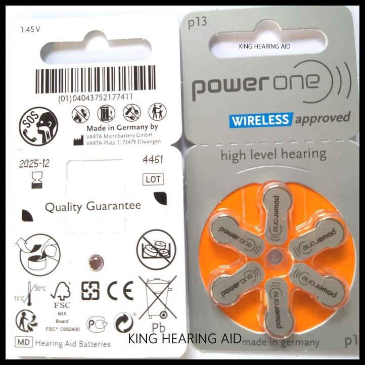Terbaru Powerone 13 Baterai Alat Pendengar Batere Alat Bantu Dengar 13
