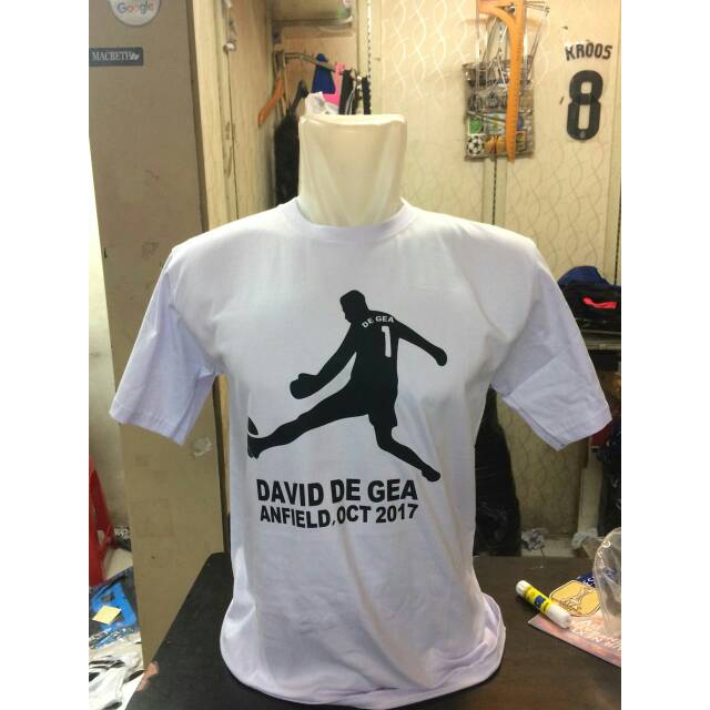 Jual T-shirt Custom Logo De Gea Anfield Indonesia|Shopee Indonesia