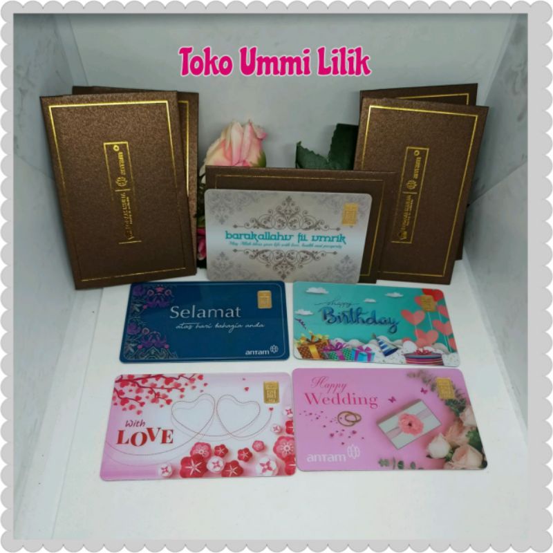 Emas //Antam GIFT SERIES Gramasi 0.5 grm kadar Emas 24 karat