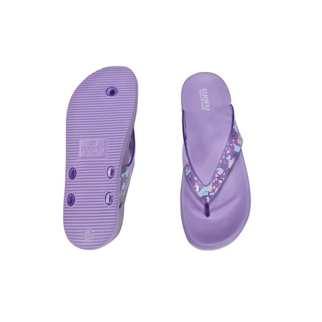 Jelly sandal wanita jepit luofu sendal japit cewek karet import E7164E21