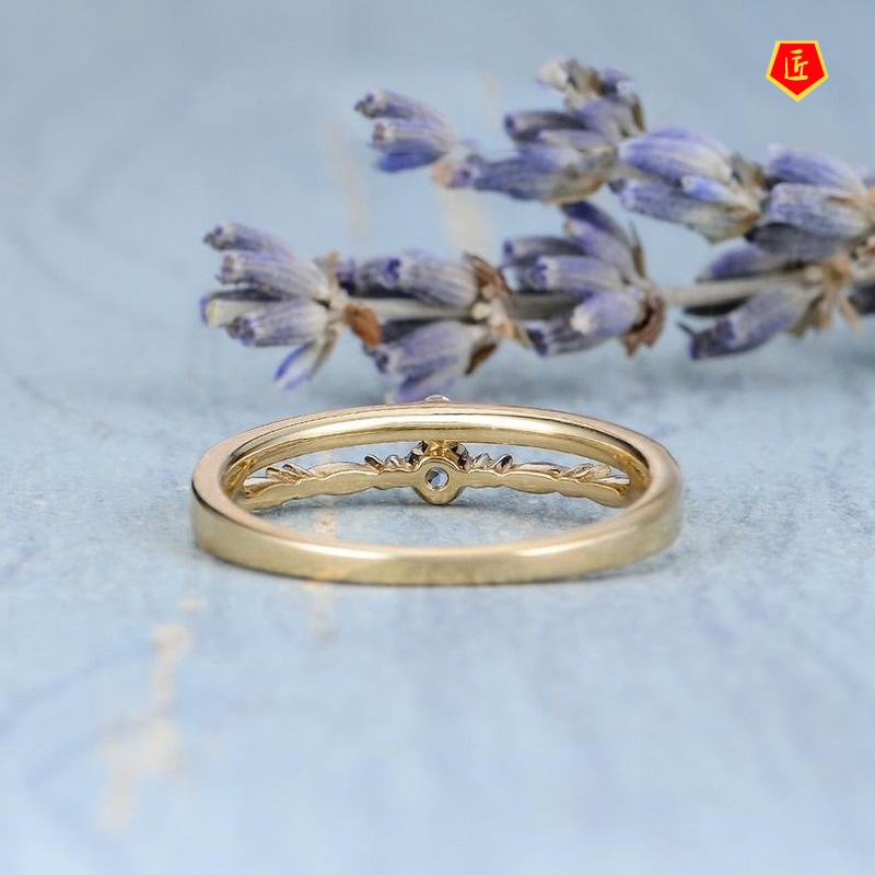 [Ready Stock]14K Gold Ins Refined Simple Jewelry Ring