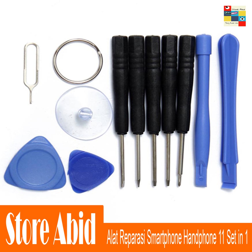 Peralatan Reparasi 11 in 1 Repair Tools Set Handphone Smartphone