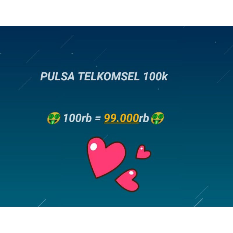 [MURAH]PULSA TELKOMSEL 100K