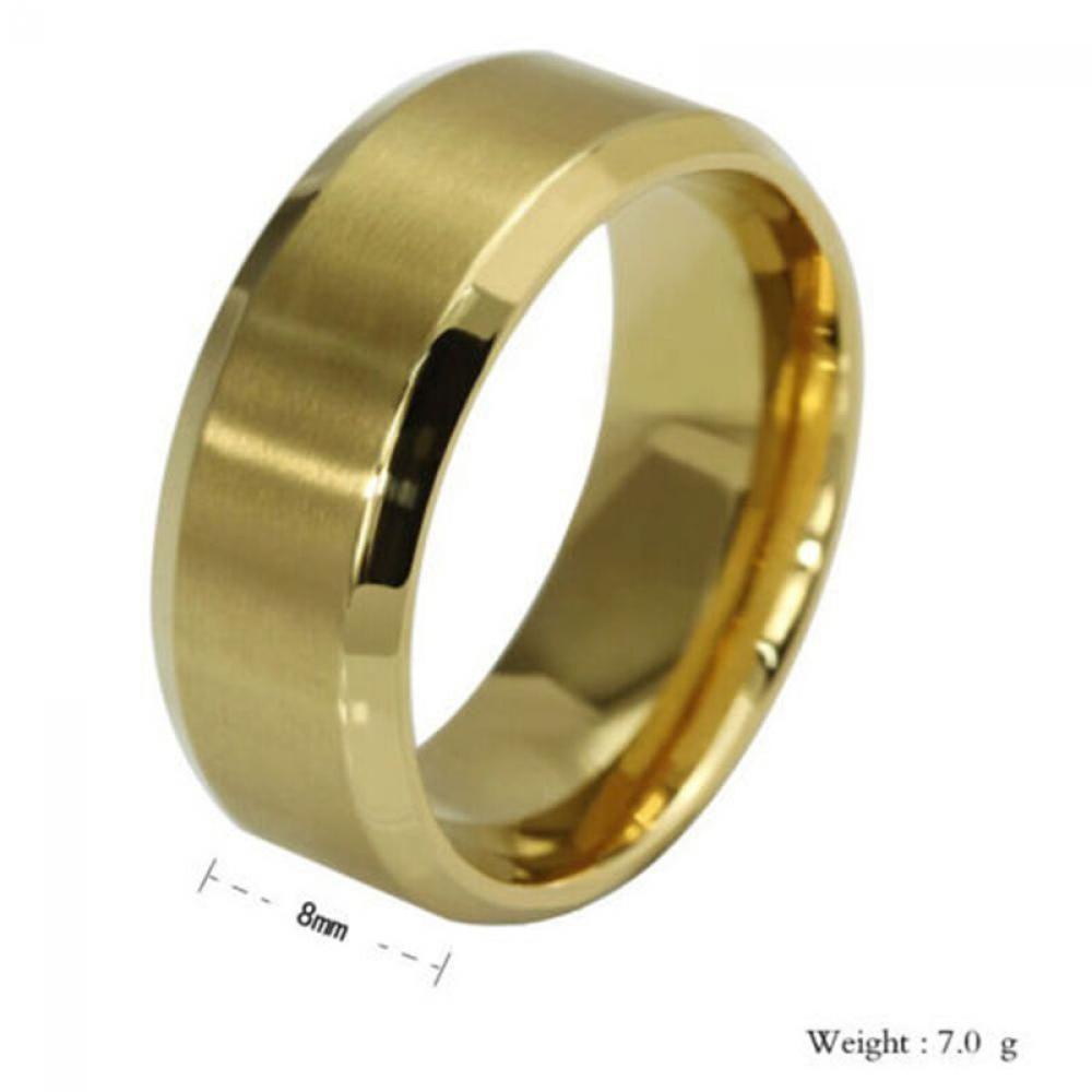 Lily Cincin Stainless Steel Fashion Pengantin Pernikahan Titanium