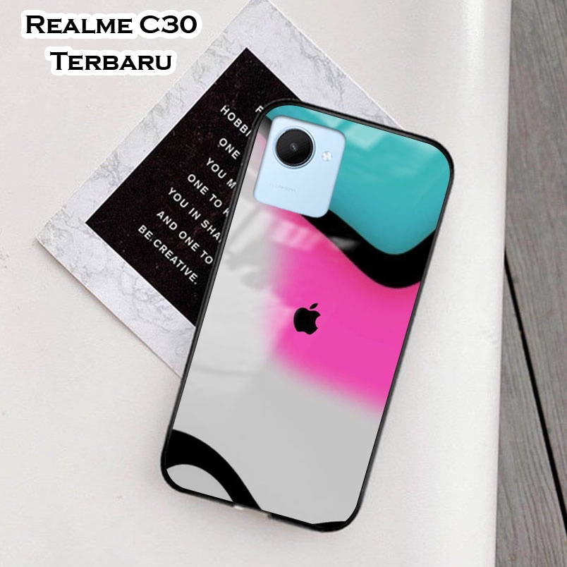 Softcase Glass Kaca Realme C30 Terbaru [FC21] Case Motif Realme C30 - Casing Hp Realme C30 - Case Hp