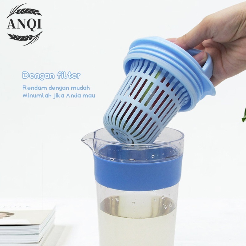 Teko Set 5 In 1 /Travel Cup/Water Mug / Cangkir Air Warna Warni / Teko plastik Ada 4 pcs cangkir