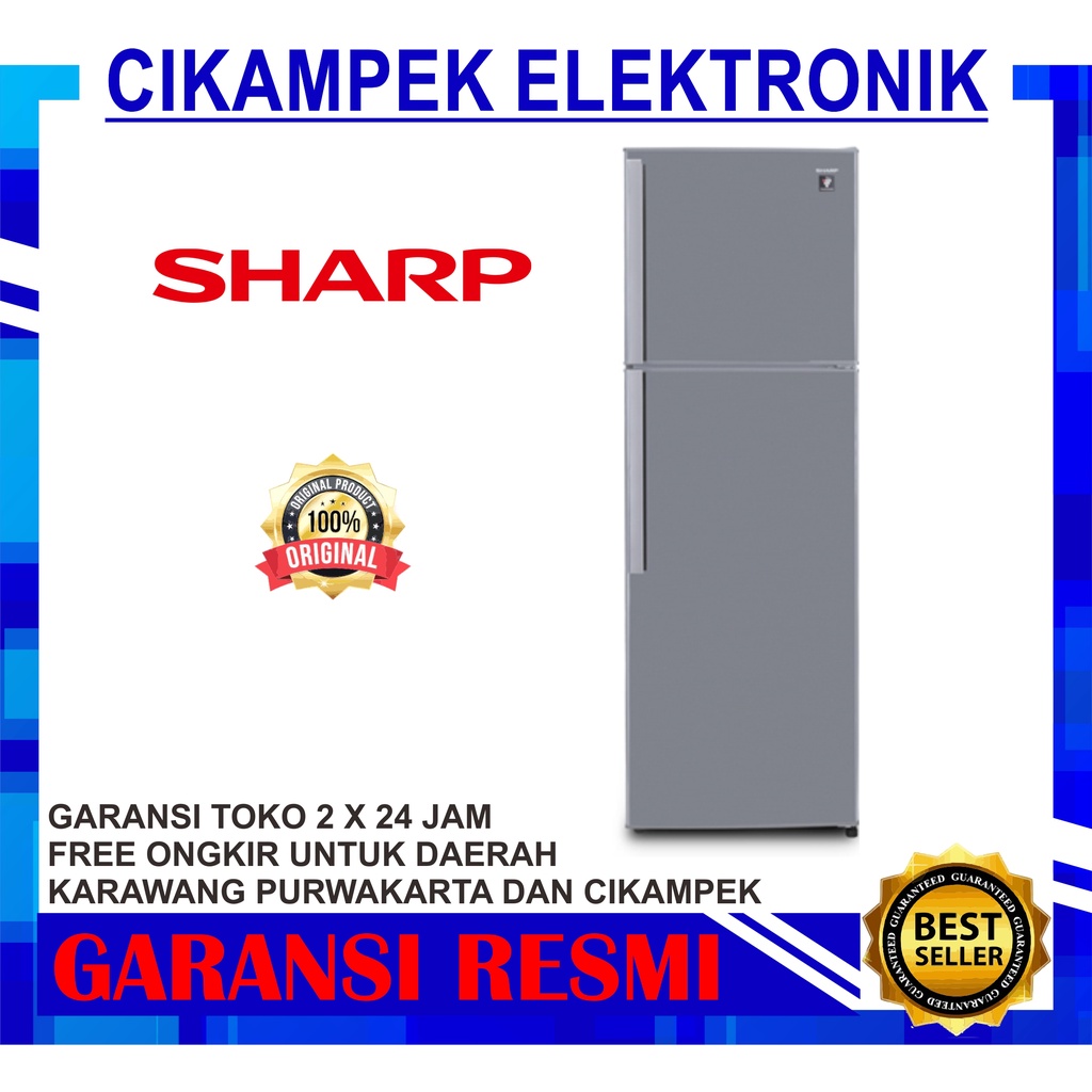 KULKAS SHARP SJ 420 GPSD LEMARI ES 2 PINTU SJ420GPSD SJ 420GPSD PLASMA