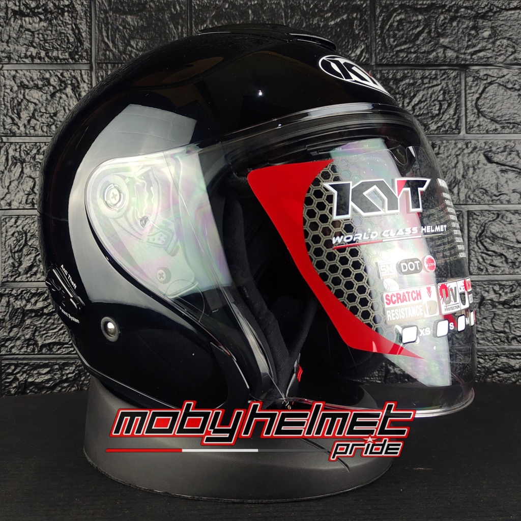 Helm KYT Kyoto - Black Glossy