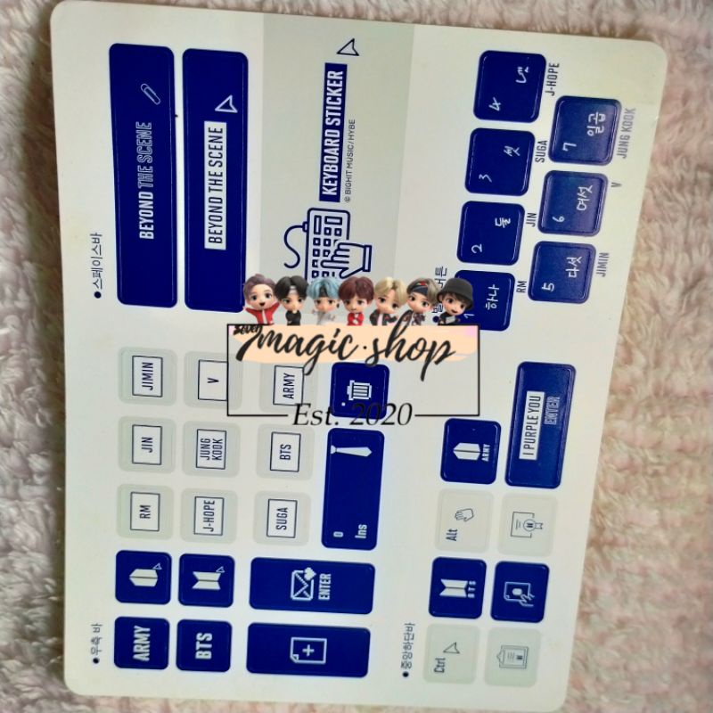 BTS ARMYKIT STICKER KEYBOARD