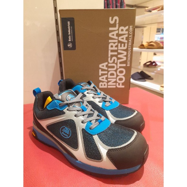 BRIGHT 021 Sepatu Safety Shoes Pria Blue Bata Industrial Footwear Sepatu Outdoor Safety Shoes Origin