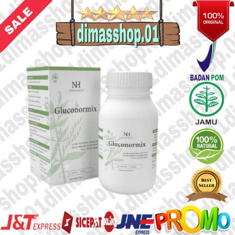OBAT DIABETES GLUCONORMIX ASLI ORIGINAL 100%  OBAT KENCING MANIS