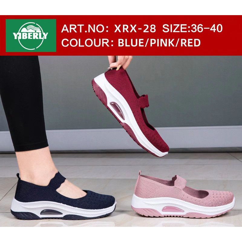 sepatu rajut import yiberly  XRX 28 YH terbaru hel 5cm