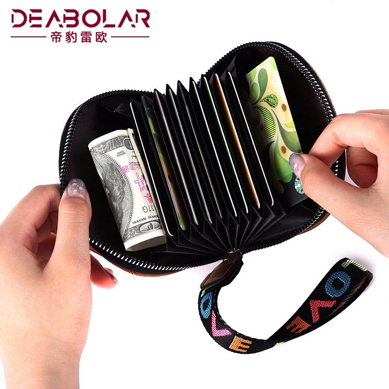 ORIGINAL DEABOLAR K3234 DOMPET KARTU MINI DENGAN TALI ANTI RIBET