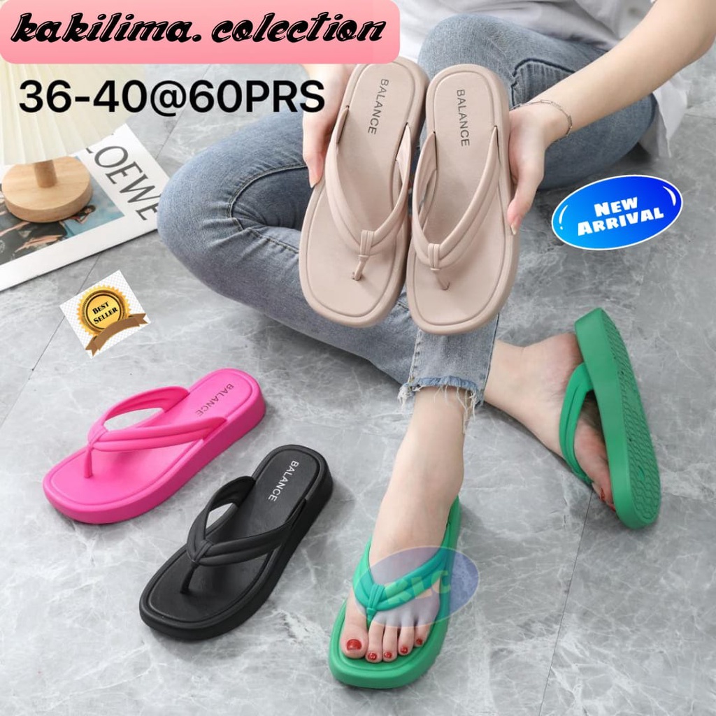 Balance 2801/sandal jepit perempuan sandal karet jelly wanita kekinian