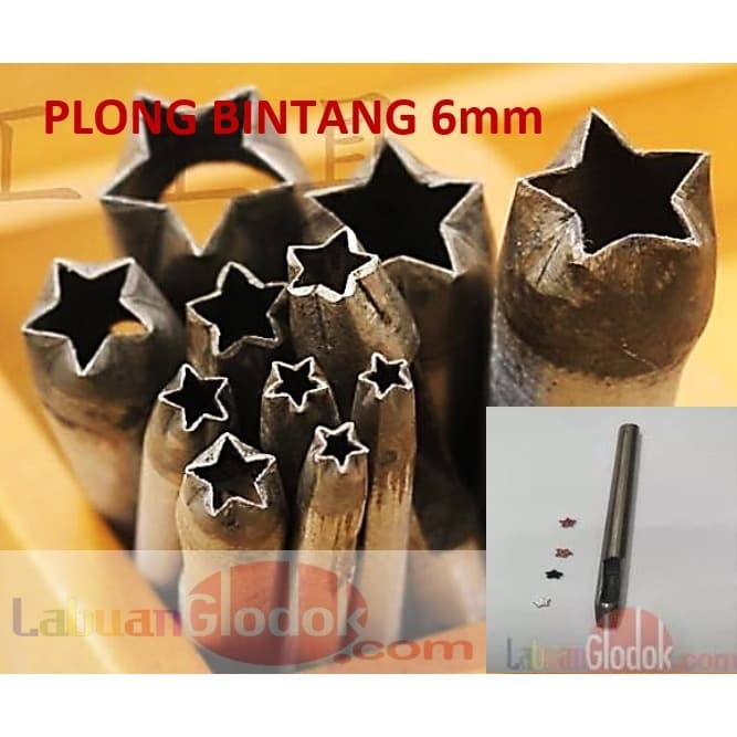 

Alat Membuat Lubang 6mm/Plong bunga bintang 6mm/plong bintang 6mm/Pembolong Bintang 6mm