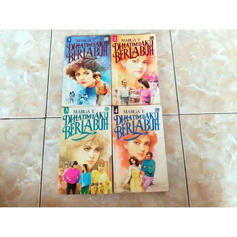 Novel Dihatimu Aku Berlabuh (Set jilid 1-4 tamat), karya Marga T
