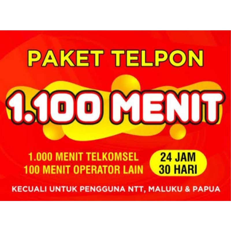 Paket Telepon 1100 menit