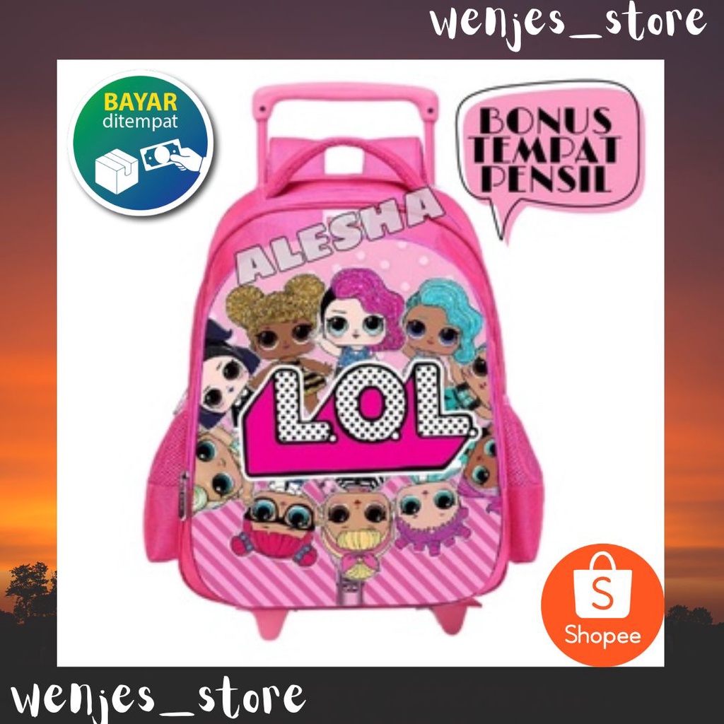 Tas Ransel Sekolah Troli Anak Tk Sd Tas Kakter Anak Sekolah Tas Troli Sekolah Anak Bisa COD Ransel T