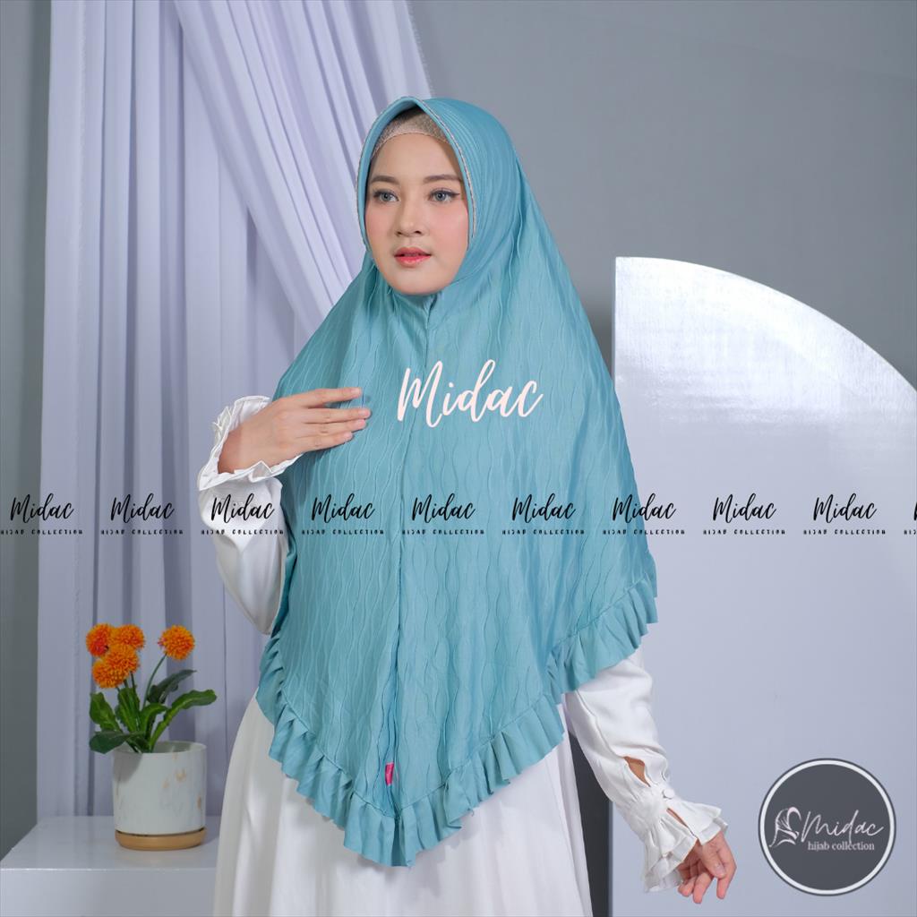 Hijab Jumbo Syari Ayasha Merica Plisket Gelombang by Al-Qhintar