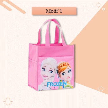 

✨ BISA COD ✨ Totebag Tas Selempang Anak Souvenir Ulang Tahun Tote Bag Karakter - Motif 1