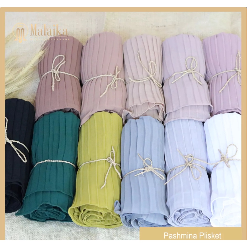 Kerudung Pashmina plisket besar ceruty diamond full