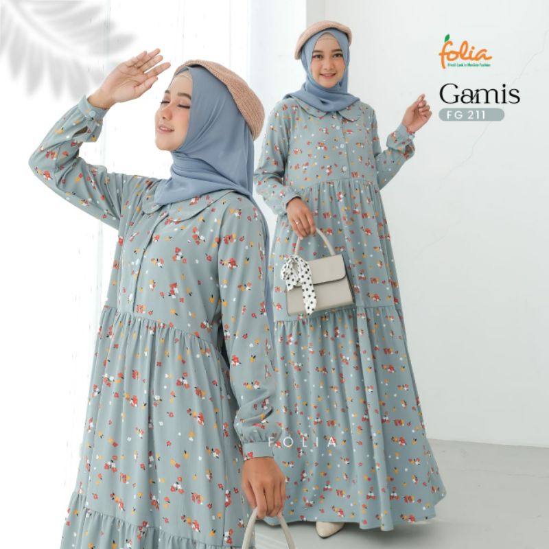 gamis folia fg 211 terbaru