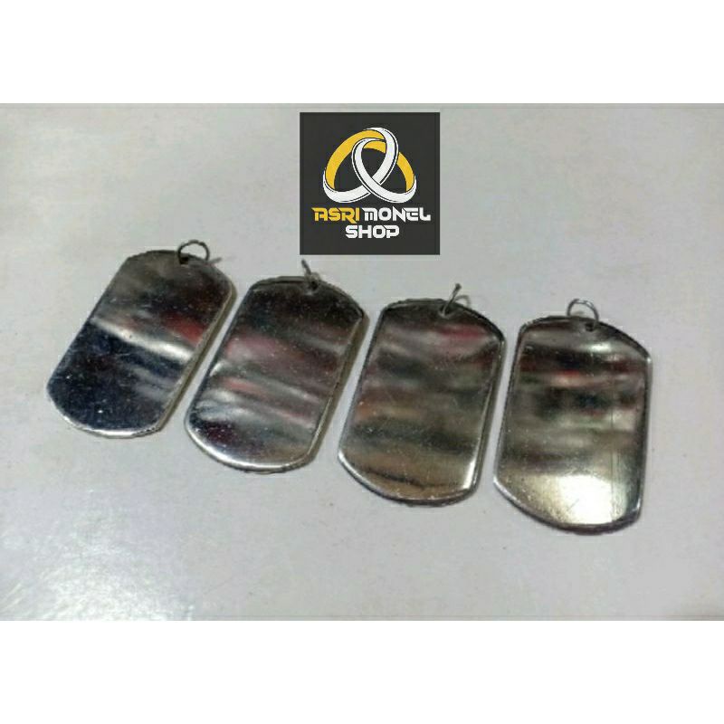 kalung titanium/kalung pria/kalung monel/liontin oval/liontin monel