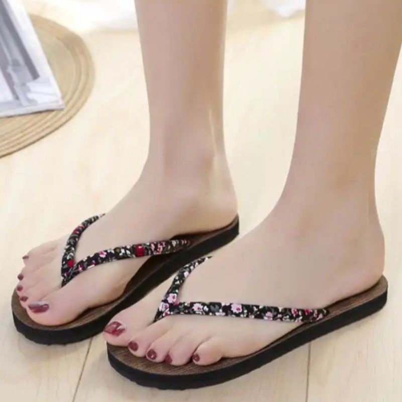SANDAL JEPIT WANITA TALI MOTIF