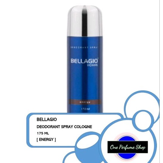 Parfum Bellagio Deodorant Spray Energy Belagio Deo Coklat 175ml