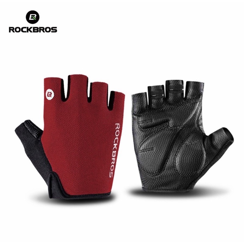 Sarung Tangan Rockbros S106 Sepeda Gloves Half Finger Original