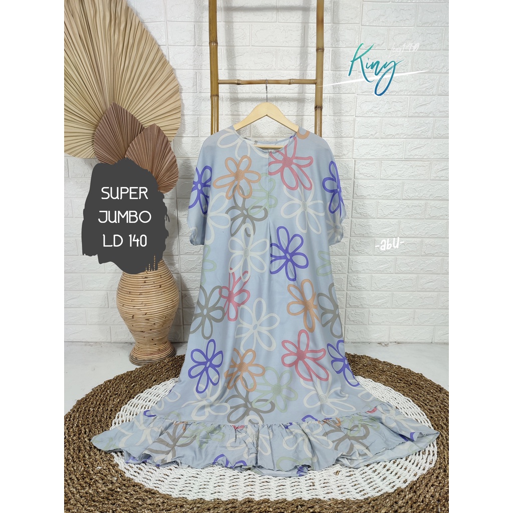 LD 140cm (40 Motif) Daster SUPER JUMBO dan Daster Kaftan LD 150cm Ruffle (Part 1) Daster Rempel JUMBO Daster Viral-Kiny