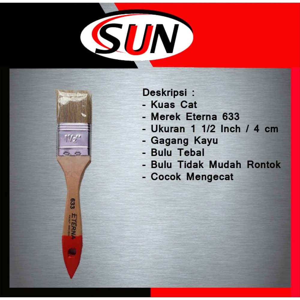 

Unik Kuas cat Eterna 633 1 12 Inch 4 cm Diskon