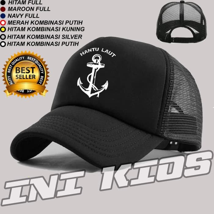 MURAH!!! Topi Trucker Jaring JANGKAR HANTU LAUT Simple ...
